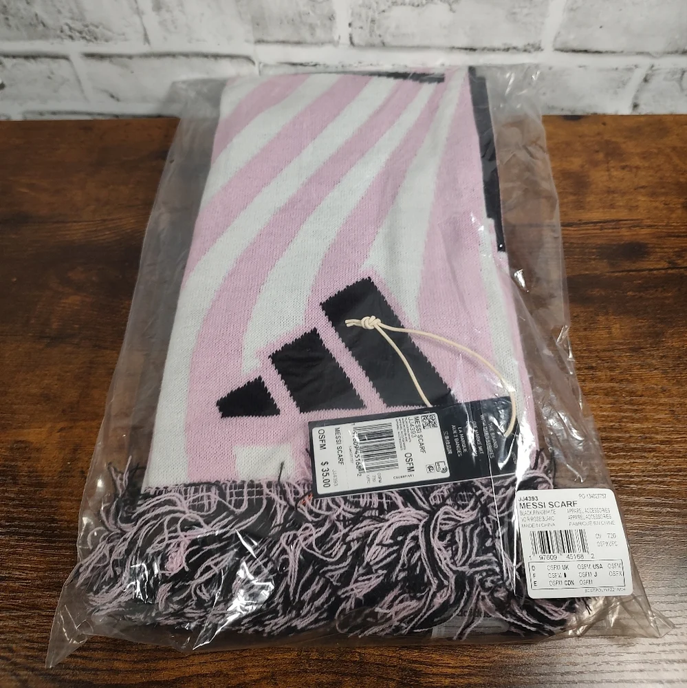 Adidas Messi Scarf Jj4393 Inter Miami Football Club Pink NWT OSFM